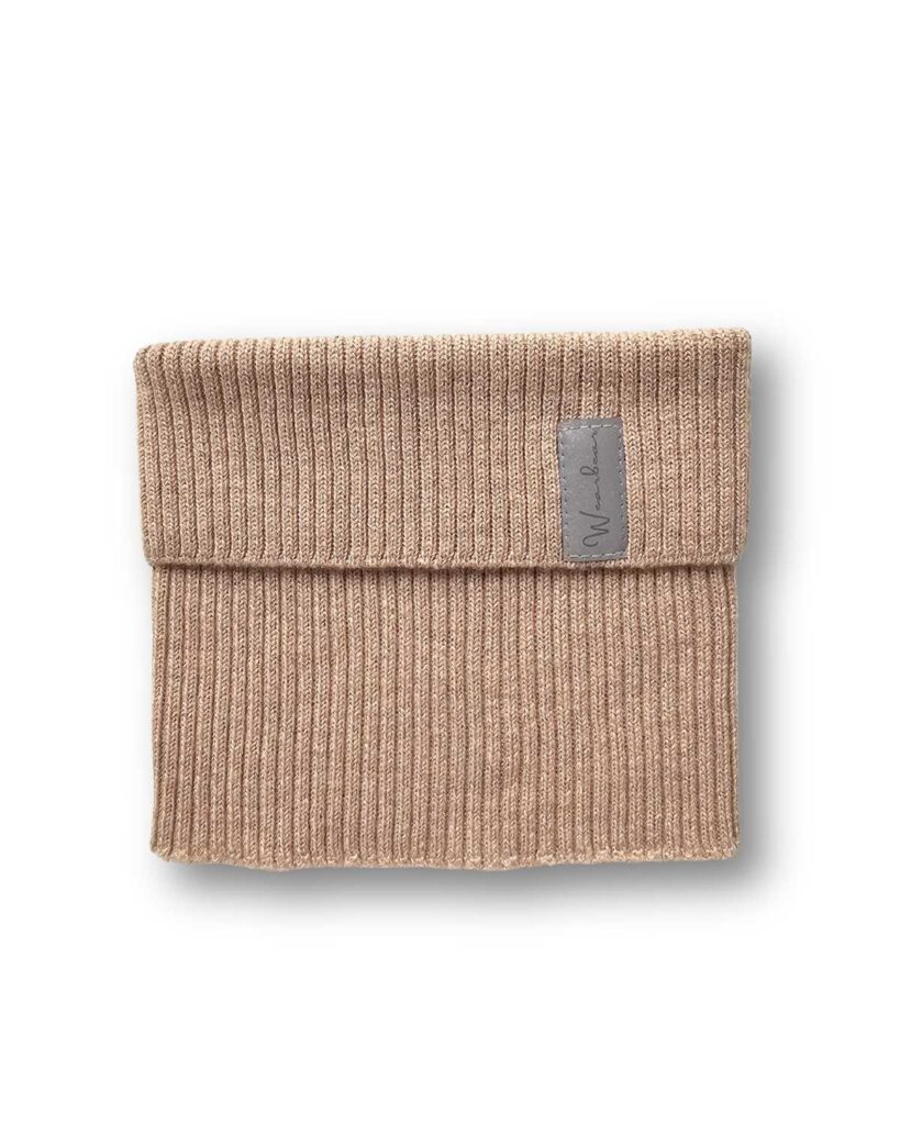 beżowy komin merino dla dzieci i dorosłych