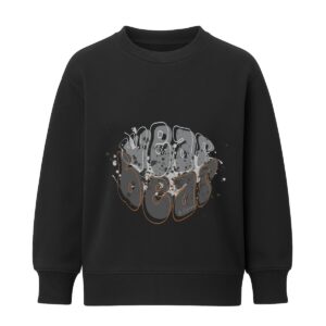 czarna bluza chłopięca z nadrukiem