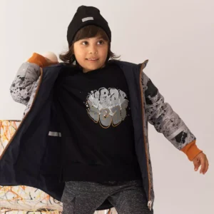 czarna bluza chłopięca z nadrukiem wearbear