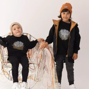 czarna bluza chłopięca z nadrukiem wearbear