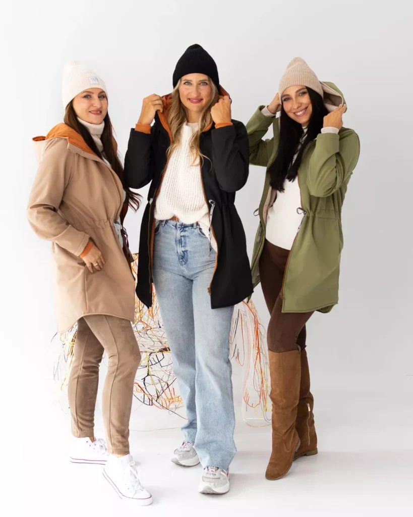 czarna parka damska softshell