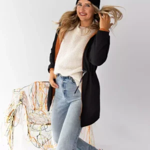 czarna parka damska softshell