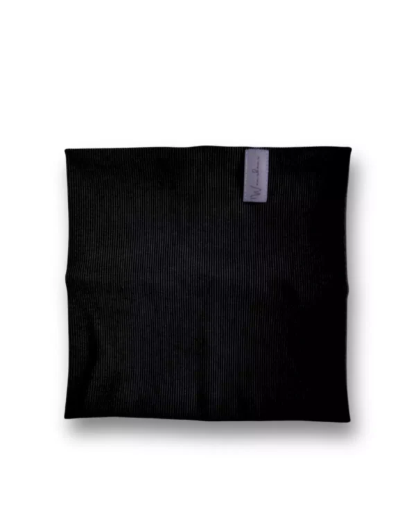 czarny komin dziecięcy z odblaskiem