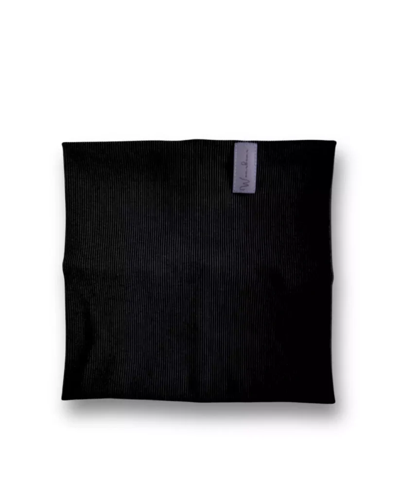 czarny komin dziecięcy z odblaskiem