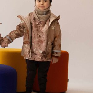 czekoladowe spodnie ze wzmocnieniami na kolanach