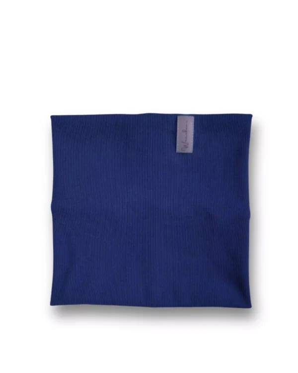 granatowy komin bawełniany dziecięcy z odblaskiem