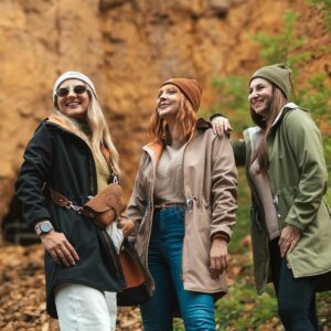 karmelowa czapka merino dla dzieci i dorosłych