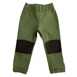 khaki spodnie softshell dziecięce