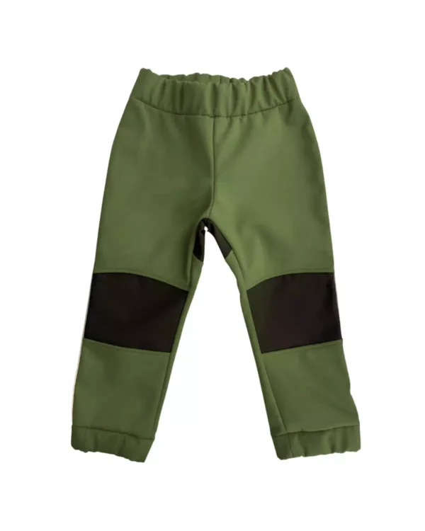 khaki spodnie softshell dziecięce