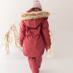 różowe spodnie softshell dziewczęce