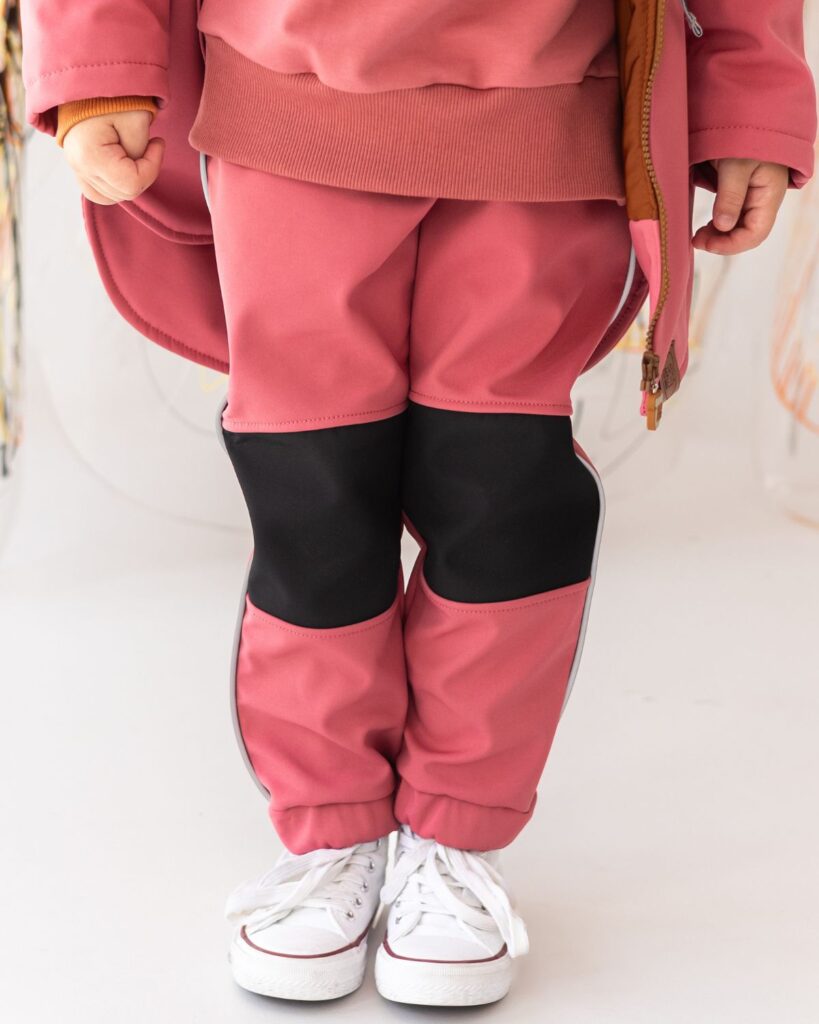 różowe spodnie softshellowe dziewczęce