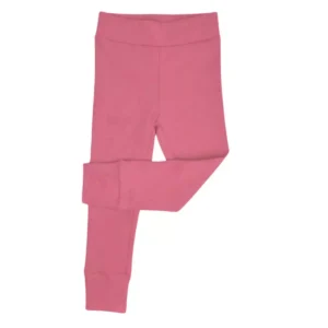 truskawkowe różowe legginsy dziewczęce