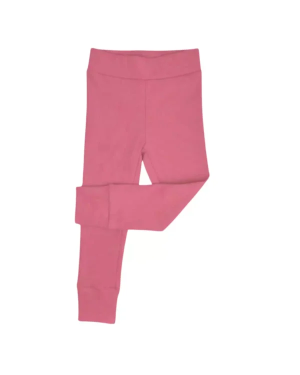 truskawkowe różowe legginsy dziewczęce