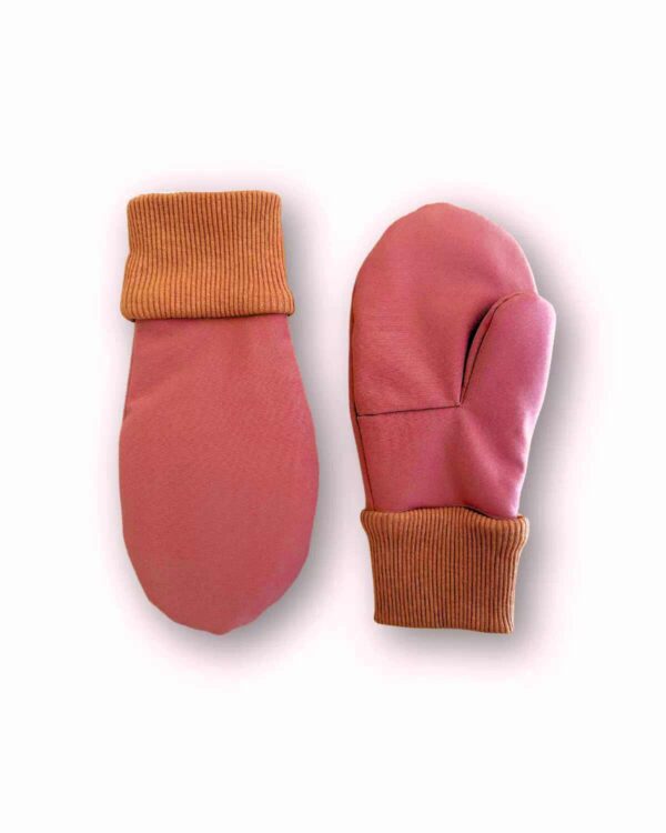 ciemno różowe rękawiczki dziecięce softshell