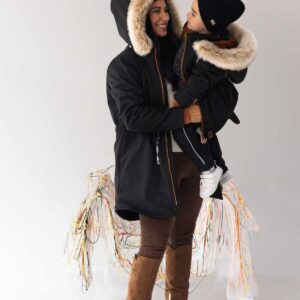 czarna kurtka zimowa damska