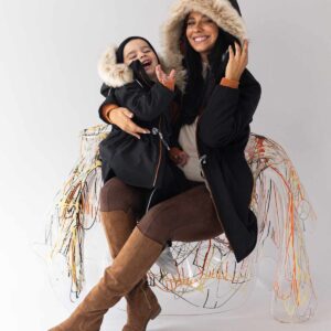 czarna kurtka zimowa damska