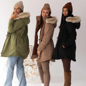 czarna kurtka zimowa damska