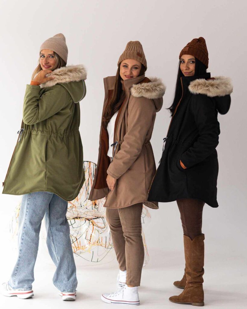 czarna kurtka zimowa damska