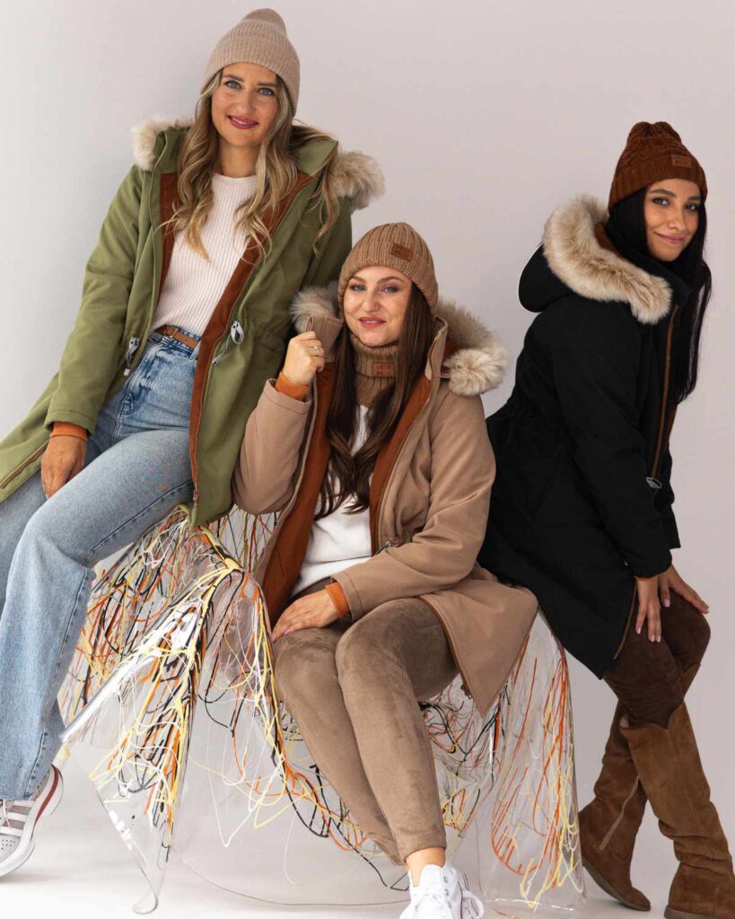 czarna kurtka zimowa damska