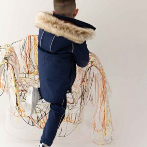 granatowa kurtka dziecięca softshell