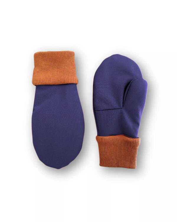 granatowe dziecięce rękawiczki wodoodporne softshell