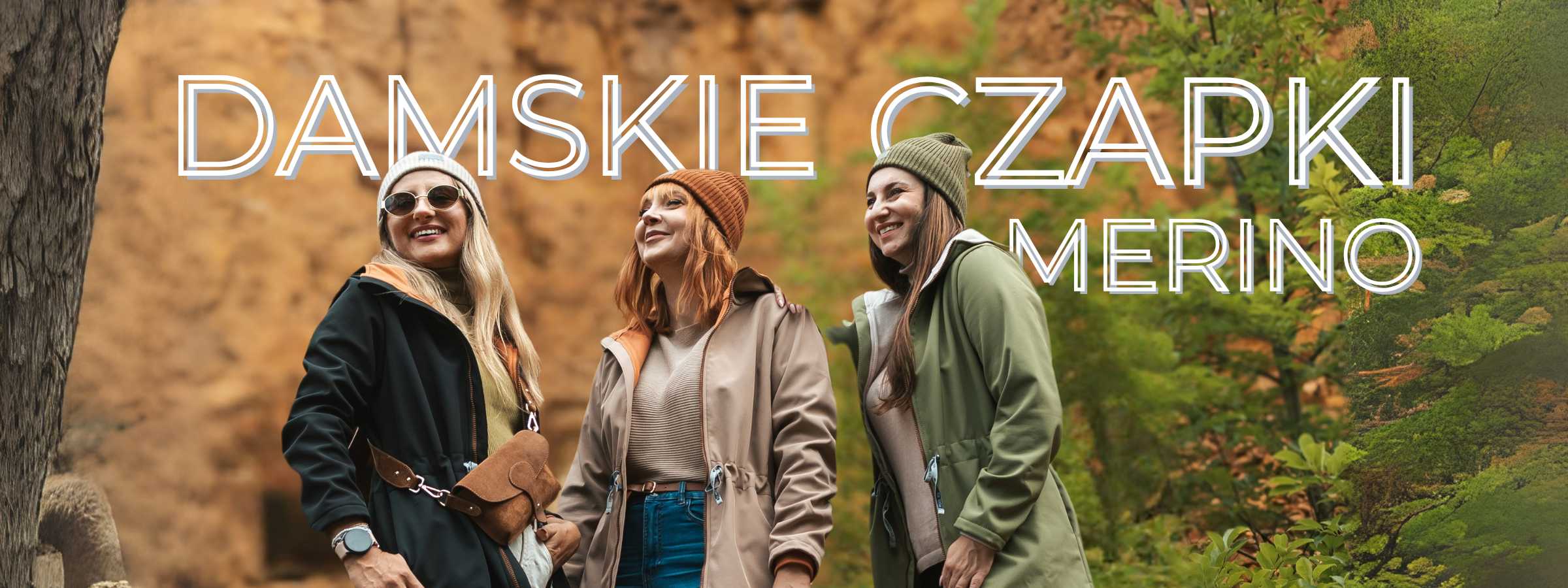 damskie czapki wełna merino