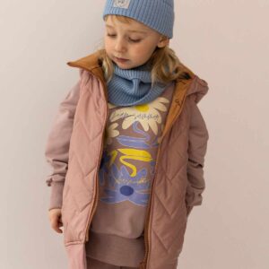 różowa kamizelka dziewczęca long