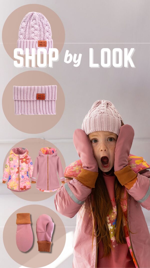 zestaw jasno różowy zimowy