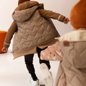 beżowa kamizelka dziecięca przedłużana