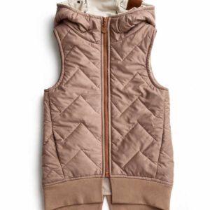 beżowa kamizelka dziecięca przedłużana