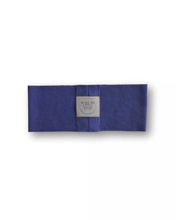 granatowa opaska na rower dla dzieci z odblaskiem