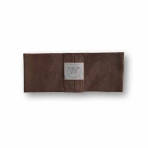 brązowa opaska na rower dla dzieci z odblaskiem