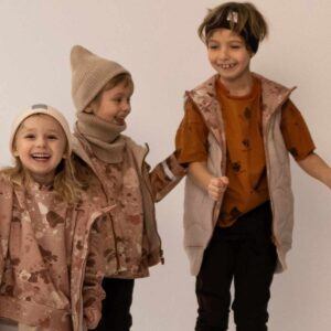 brązowa opaska na rower dla dzieci z odblaskiem