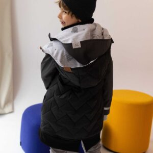 czarna dziecięca kamizelka wiosenna