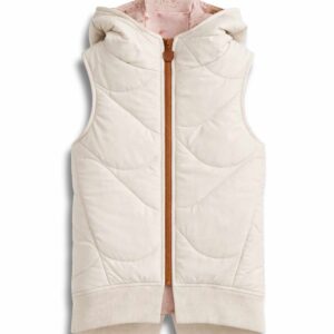 kremowa kamizelka dziecięca z beżową podszewką splash