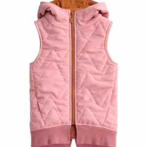 purdowo różowa kamizelka dziewczęca long