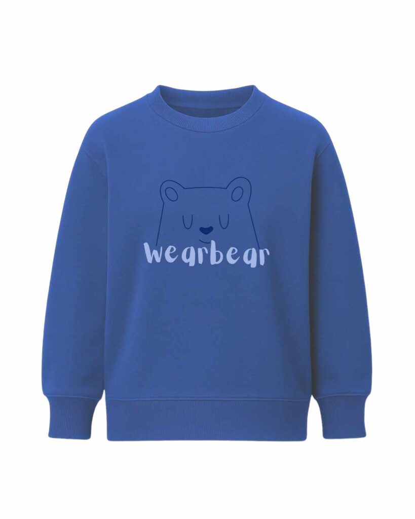 niebieska bluza chłopięca oversize werabear