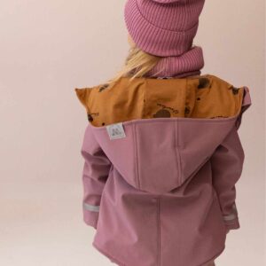 różowa dziewczęca wodoodporna krutka softshell