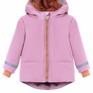różowa dziewczęca wodoodporna kurtka softshell