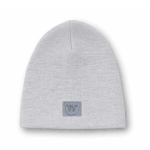 szara wiosenna czapka dziecięca bawełniana