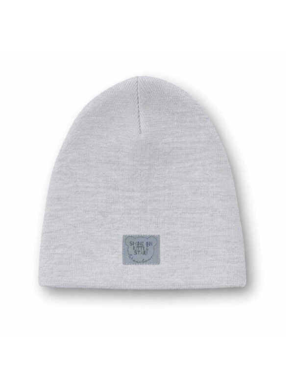 szara wiosenna czapka dziecięca bawełniana